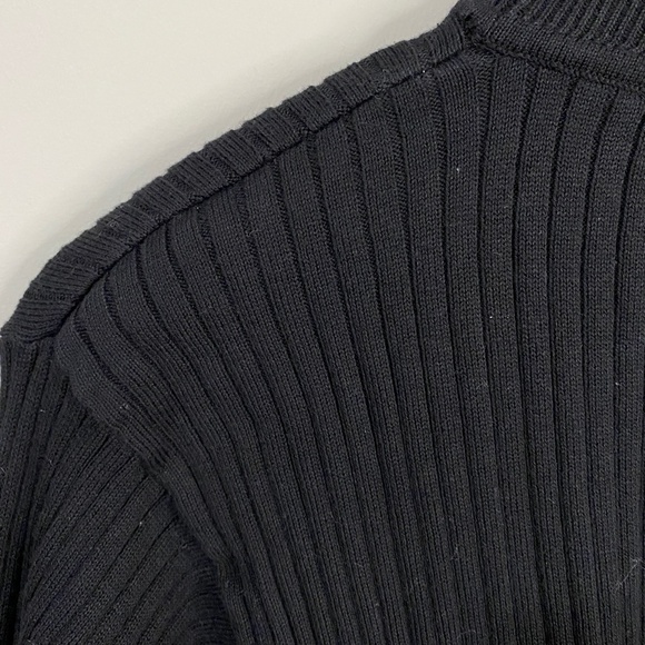 AE Sport & Co. Long Sleeve Women's Black Ribbed Lightweight Sweater Size 1x - Picture 4 of 7